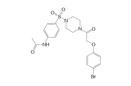 acetamide, N-[4-[[4-[2-(4-bromophenoxy)acetyl]-1-piperazinyl]sulfonyl]phenyl]-