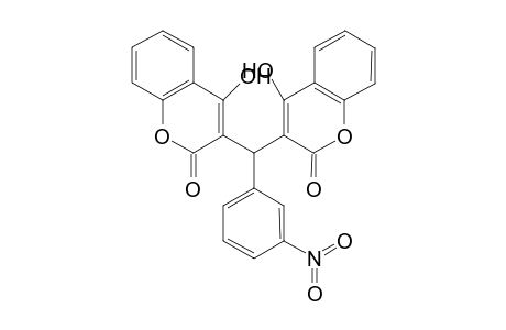 3,3'-(m-Nitrobenzylidene)-bis(4"-hydroxy-2H-[1]benzopyran-2-one]