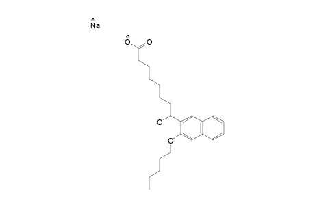 SODIUM-8-HYDROXY-8-(3-PENTYLOXY-NAPHTHALEN-2-YL)-OCTANOATE