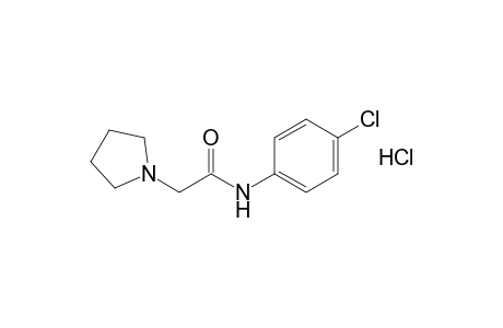 4'-chloro-1-pyrrolidineacetanilide, monohydrochloride