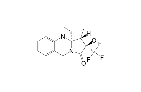 (2R*,3S*,3AR*)-3A-ETHYL-2-HYDROXY-3-METHYL-2-(TRIFLUOROMETHYL)-3,3A,4,9-TETRAHYDROPYRROLO-[2,1-B]-QUINAZOLIN-1(2H)-ONE