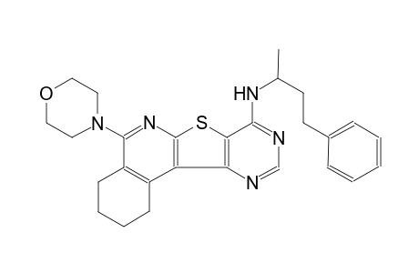 N-(1-methyl-3-phenylpropyl)-5-(4-morpholinyl)-1,2,3,4-tetrahydropyrimido[4',5':4,5]thieno[2,3-c]isoquinolin-8-amine