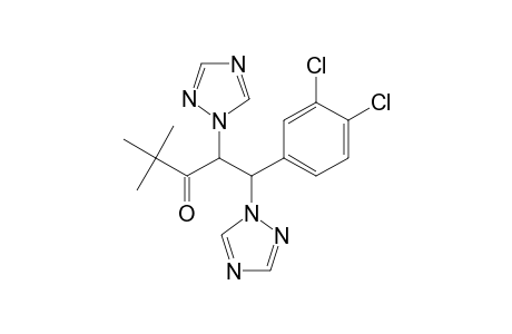 3-Pentanone, 1-(3,4-dichlorophenyl)-4,4-dimethyl-1,2-bis(1H-1,2,4-triazol-1-yl)-