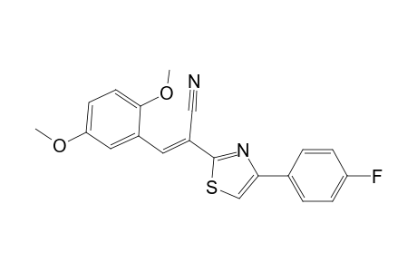 3-(2,5-Dimethoxy-phenyl)-2-[4-(4-fluoro-phenyl)-thiazol-2-yl]-acrylonitrile