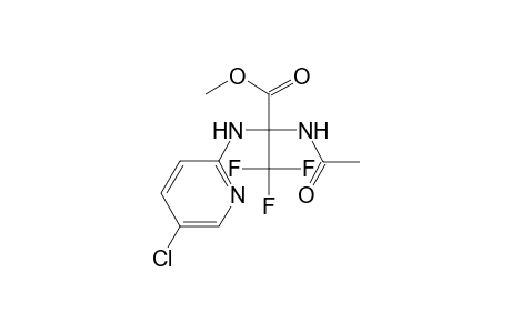 2-Acetylamino-2-(5-chloro-pyridin-2-ylamino)-3,3,3-trifluoro-propionic acid methyl ester