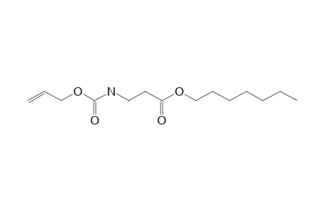 .beta.-Alanine, N-allyloxycarbonyl-, heptyl ester