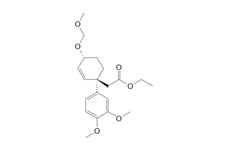 2-[(1R,4R)-1-(3,4-dimethoxyphenyl)-4-(methoxymethoxy)-1-cyclohex-2-enyl]acetic acid ethyl ester