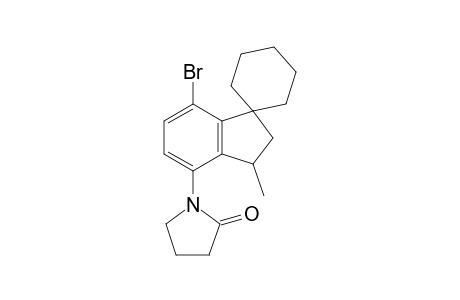 7-Bromo-3-methyl-4-(2-oxopyrrolidin-1-yl)spiro[indane-1,1'-cyclohexane]