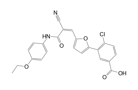 4-chloro-3-{5-[(1Z)-2-cyano-3-(4-ethoxyanilino)-3-oxo-1-propenyl]-2-furyl}benzoic acid