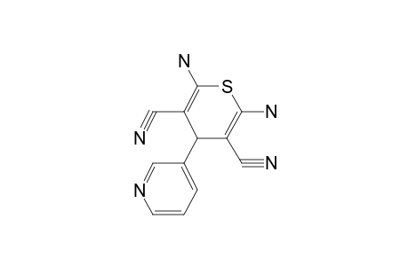 4H-Thiopyran-3,5-dicarbonitrile, 2,6-diamino-4-(3-pyridyl)-