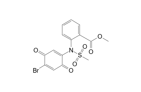 5-Bromo-2-(N-mesyl-2-methoxycarbonylanilino)-1,4-benzoquinone