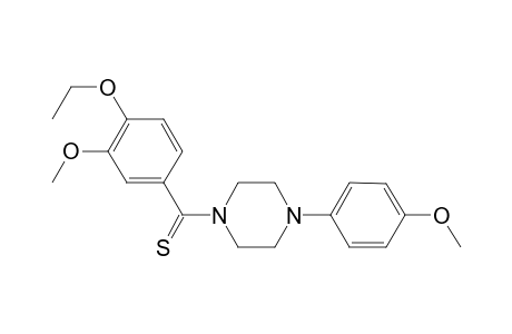 Piperazine, 1-[(4-ethoxy-3-methoxyphenyl)carbonothioyl]-4-(4-methoxyphenyl)-