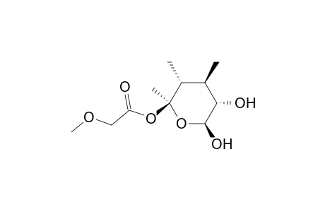 Acetic acid, methoxy-, tetrahydro-4,6-dihydroxy-2,4,5-trimethyl-2H-pyran-3-yl ester, (2.alpha.,3.alpha.,4.alpha.,5.alpha.,6.beta.)-