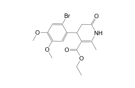 3-pyridinecarboxylic acid, 4-(2-bromo-4,5-dimethoxyphenyl)-1,4,5,6-tetrahydro-2-methyl-6-oxo-, ethyl ester