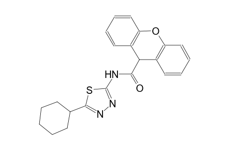 N-(5-cyclohexyl-1,3,4-thiadiazol-2-yl)-9H-xanthene-9-carboxamide