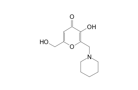 3-hydroxy-6-(hydroxymethyl)-2-(piperidinomethyl)-4H-pyran-4-one