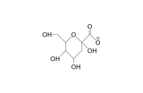 3-Deoxy-D-arabino-2-heptulosonic acid, anion