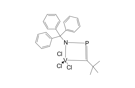 1-tert-Butyl-4,4,4-trichloro-3-(triphenylmethyl)-1,2,4-azaphosphavanada(v)cyclobut-2-ene