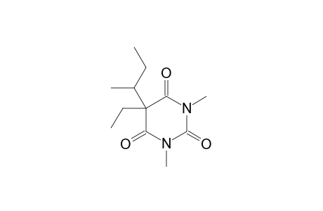 2,4,6(1H,3H,5H)Pyrimidinetrione,5-ethyl-1,3-dimethyl-5-(1-methylpropyl)-