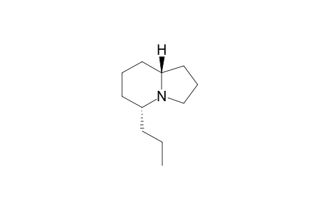 (5R,8AR)-5-PROPYLINDOLIZIDINE;GEPHYROTOXIN-167B
