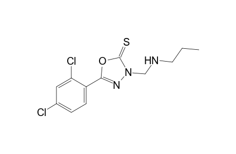 2-(2,4-dichlorophenyl)-4-[(propylamino)methyl]-delta2-1,3,4-oxadiazoline-5-thione