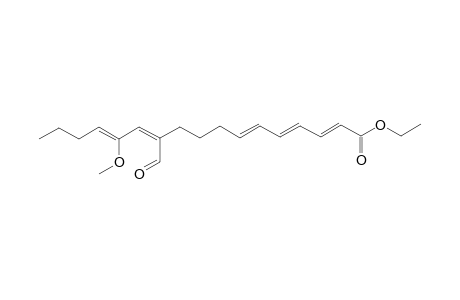 Ethyl (2E,4E,6E,11Z,13Z)-11-formyl-13-methoxy-2,4,6,11,13-heptadecapentanoate