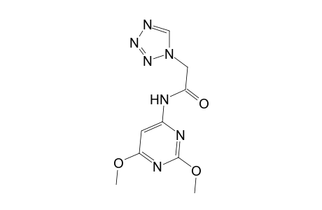 1H-1,2,3,4-Tetrazole-1-acetamide, N-(2,6-dimethoxy-4-pyrimidinyl)-