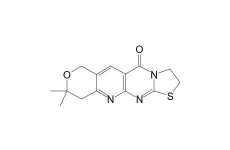 8,8-Dimethyl-2,3,8,9-tetrahydro-6H-7-oxa-1-thia-3a,10,11-triaza-cyclopenta[b]anthracen-4-one