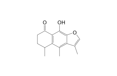 Naphtho[2,3-b]furan-8(5H)-one, 6,7-dihydro-9-hydroxy-3,4,5-trimethyl-, (.+-.)-