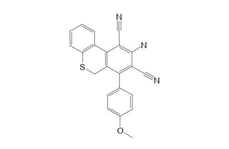 2-Amino-4-(4-methoxyphenyl)-(5H)-dibenzo[b,d]thiopyran-1,3-dicarbonitrile