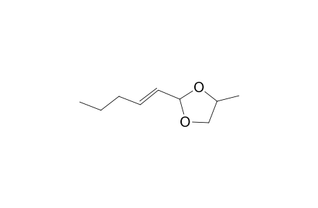 1,3-Dioxolane, 4-methyl-2-(1-pentenyl)-, (E)-