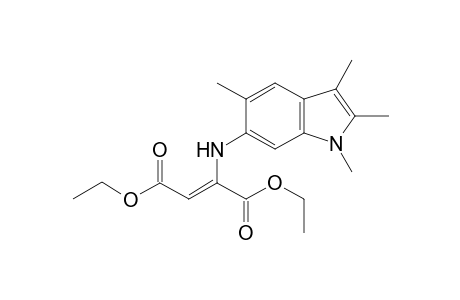 1,4-Diethyl (2Z)-2-[(1,2,3,5-tetramethyl-1H-indol-6-yl)amino]but-2-enedioate