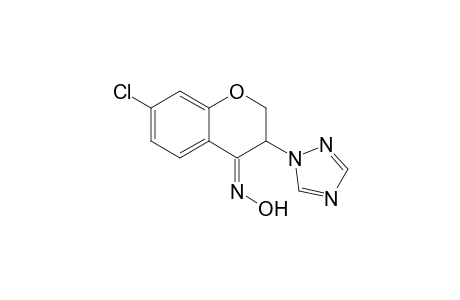 (Z)-7-Chloro-2,3-dihydro-3-(1H-1,2,4-triazol-1-yl)-4H-1-benzopyran-4-one oxime