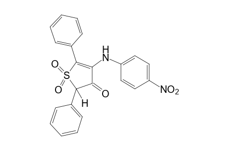 2,5-diphenyl-4-(p-nitroanilino)-3(2H)-thiophenone, 1,1-dioxide