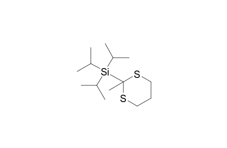 2-Methyl-2-[(trisisopropyl)silyl]-1,3-dithiacyclohexane