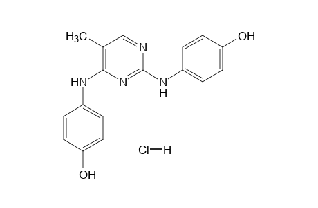 4,4'-[(5-methyl-2,4-pyrimidinediyl)diimino]diphenol, monohydrochloride