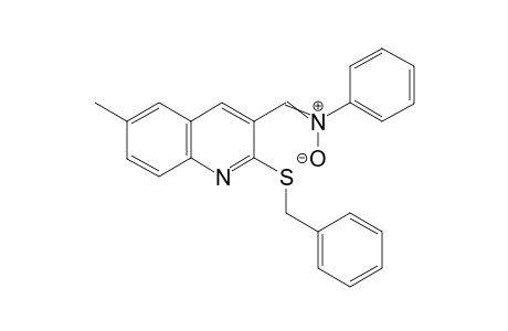 N-((2-(Benzylthio)-6-methylquinolin-3-yl)methylene)aniline oxide