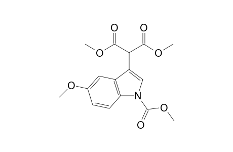 DIMETHYL-2-(1-CARBOMETHOXY-5-METHOXY-1H-INDOL-3-YL)-MALONATE