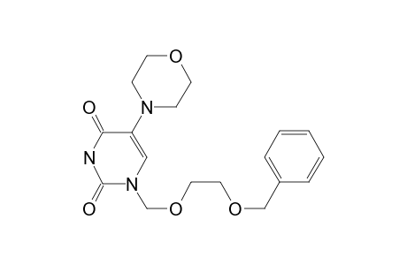 1H-Pyrimidine-2,4-dione, 1-(2-benzyloxyethoxymethyl)-5-(morpholin-4-yl)-