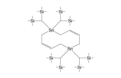 1,6-Distannacyclodeca-3,8-diene, 1,1,6,6-tetrakis[bis(trimethylsilyl)methyl]-