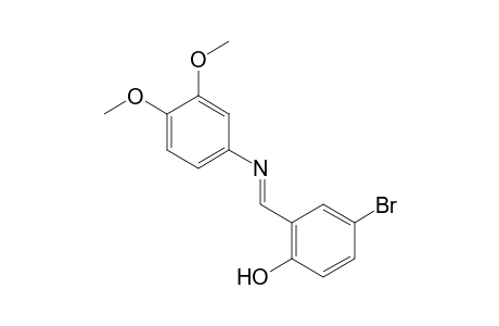4-(2-Hydroxy-5-bromobenzylideneamino)veratrole